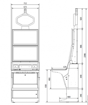 Hot product for 27inch Double &Triple screen slot machine