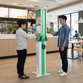32-inch dual-sided display self-service kiosk